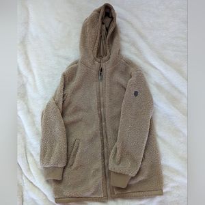 1 MADISON EXPEDITION tan teddy zip jacket size medium